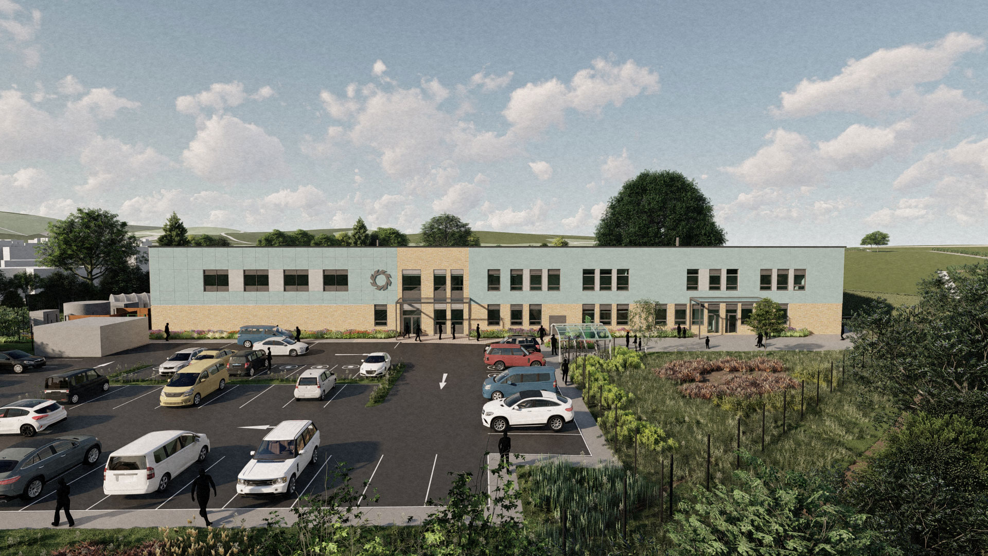 artist impression of the front of the new school